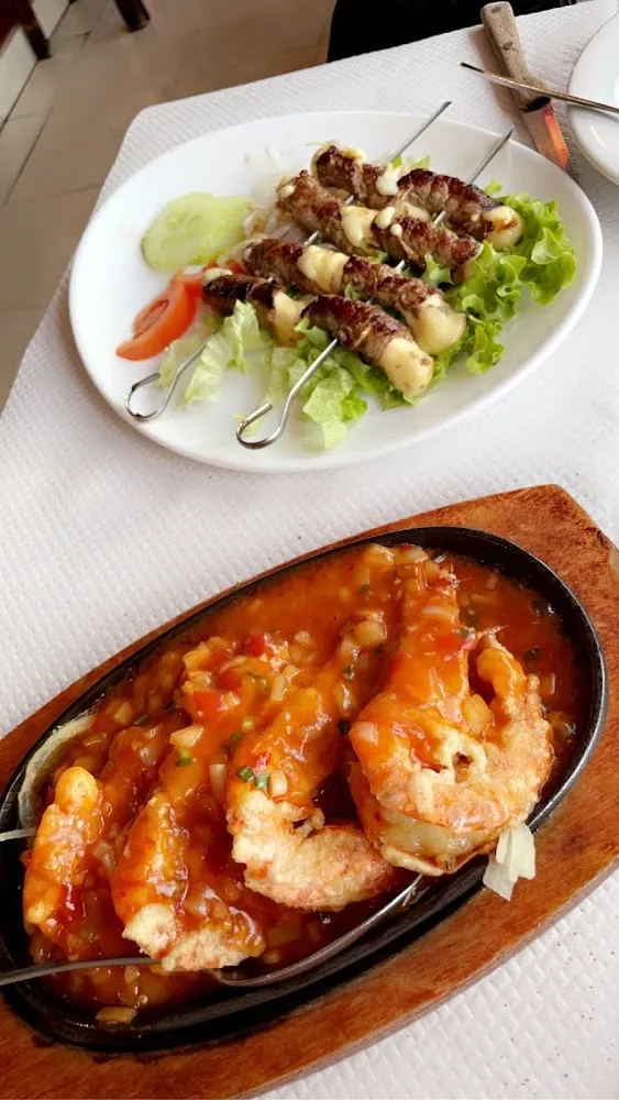 Gambas Sur Plaque Chauffante